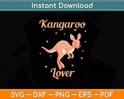 Kangaroo Lover Australia Animal Kangaroos Svg Png Dxf Digital Cutting File