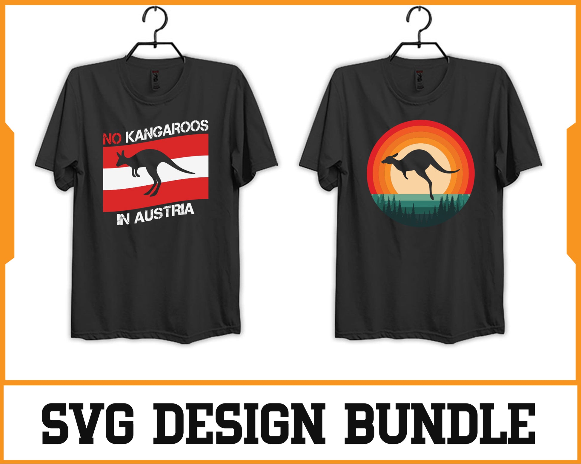 Kangaroo Svg Design Bundle, Svg Digital Cutting File