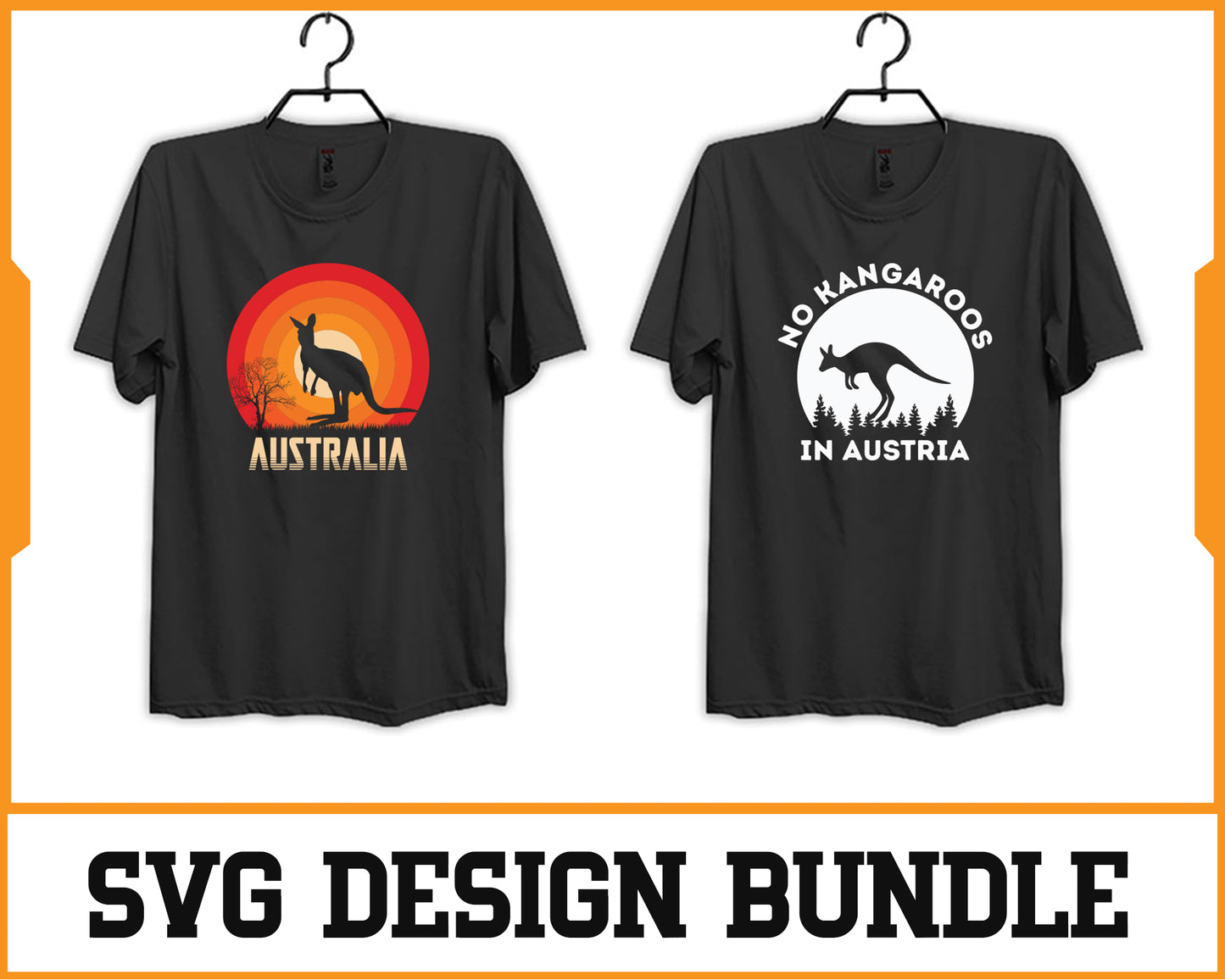 Kangaroo Svg Design Bundle, Svg Digital Cutting File