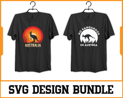 Kangaroo Svg Design Bundle, Svg Digital Cutting File