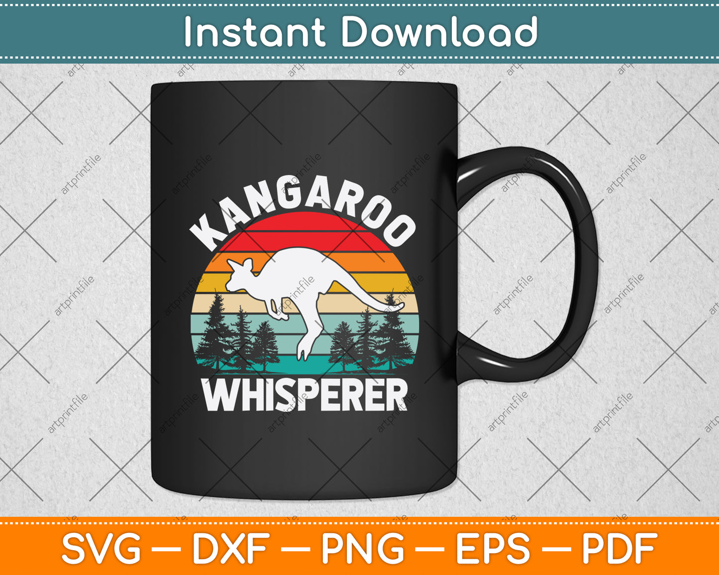 Kangaroo Whisperer Vintage Lover Svg Png Dxf Digital Cutting File