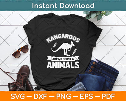 Kangaroos Are My Spirit Animals Svg Design Digital Cutting File