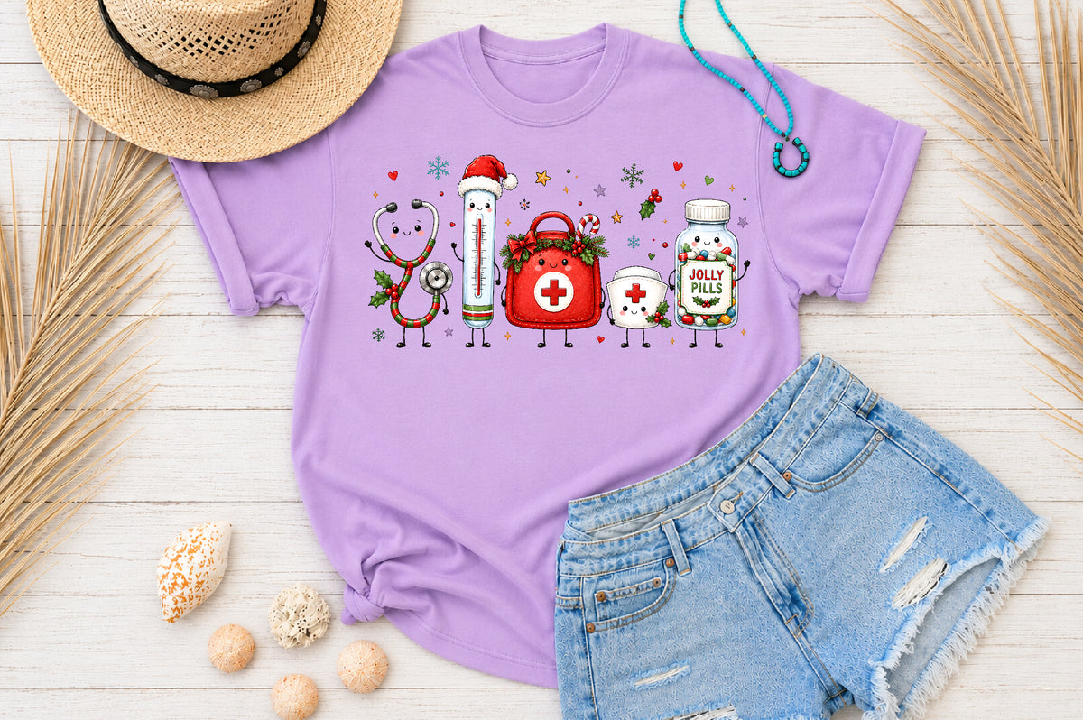 Kawaii Christmas Nurse PNG Medical Holiday Clipart