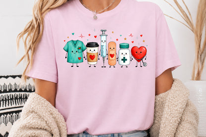 Kawaii Medical Nurse PNG Cute Healthcare Clipart