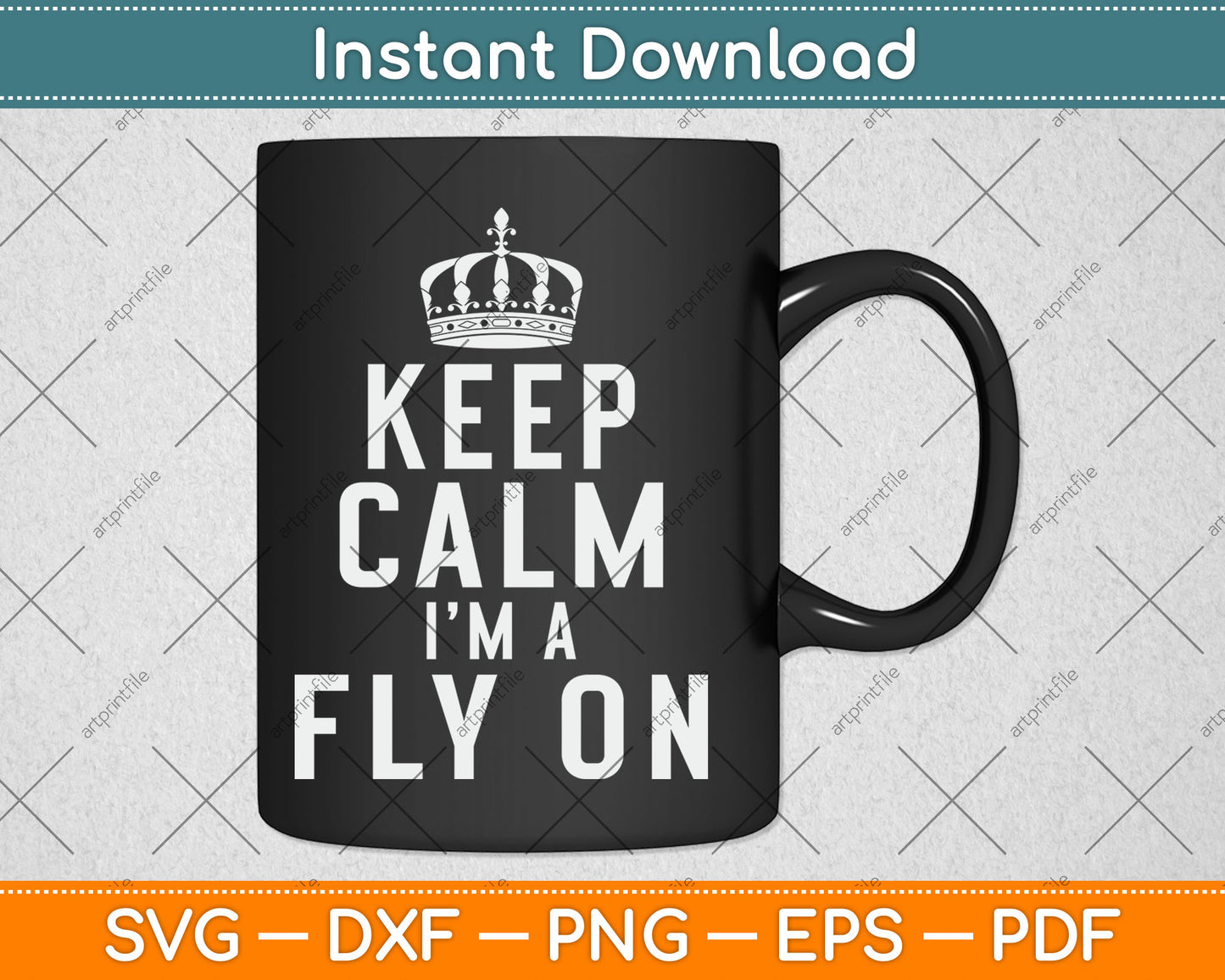 Keep Calm And Fly On Pilot Svg Digital Cutting File