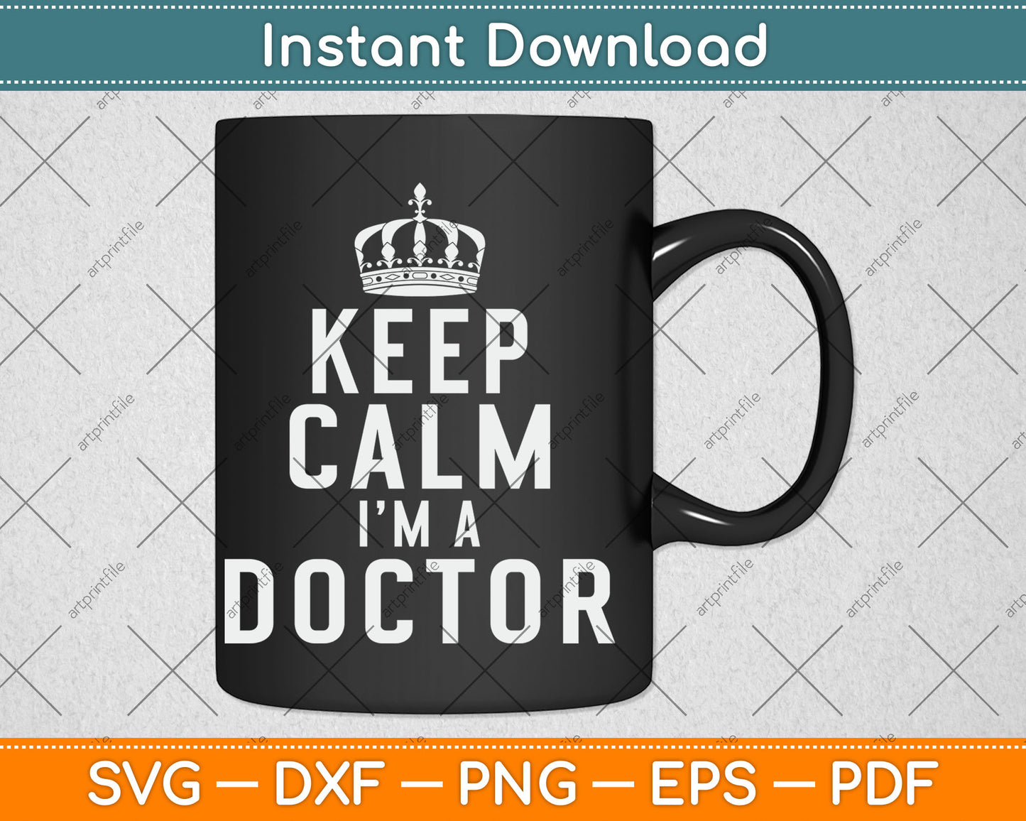 Keep Calm I'm A Doctor Svg Digital Cutting File