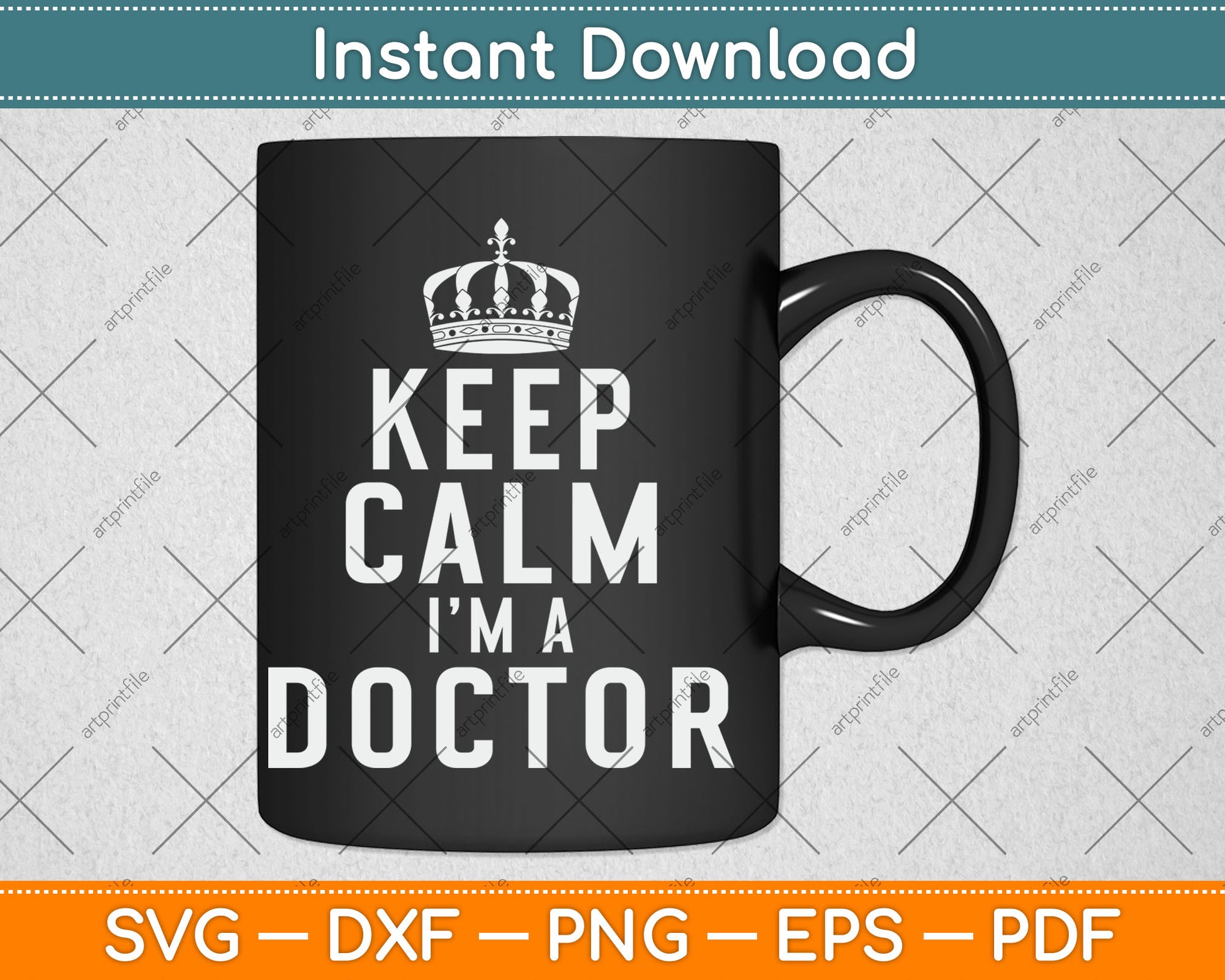Keep Calm I'm A Doctor Svg Digital Cutting File
