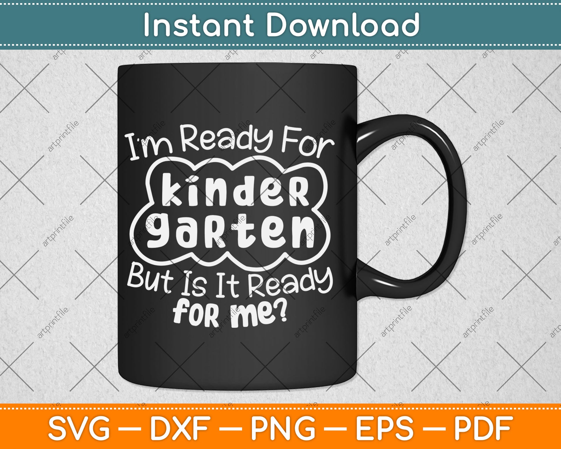 Kids First Day Of Kindergarten Funny Back To School Svg Digital Cutting File