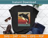 Killer Whale Retro Svg Png Dxf Digital Cutting File