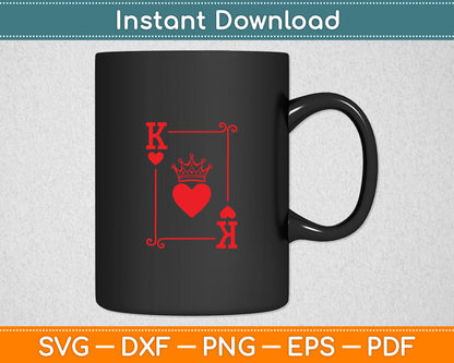 King Hearts Card Costume - Playing Cards - King of Hearts Svg Digital Cutting File