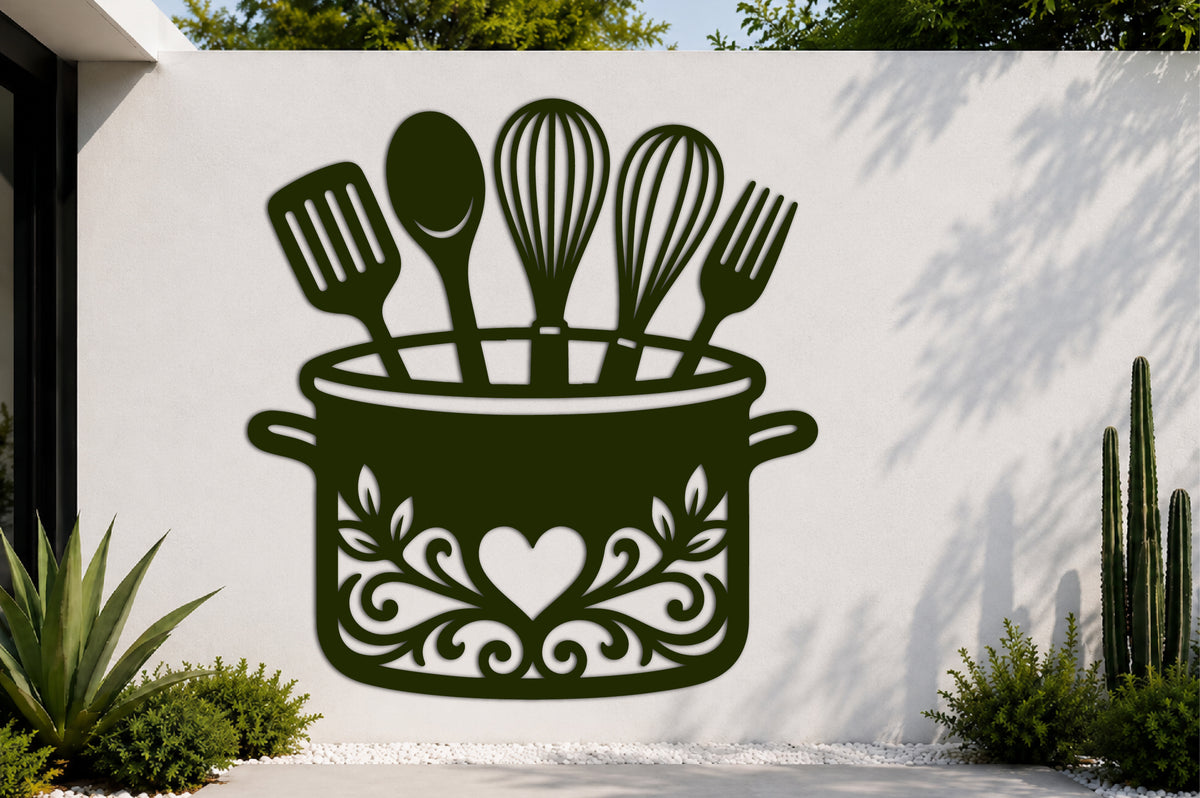 Kitchen Wall Decor Laser Cut SVG