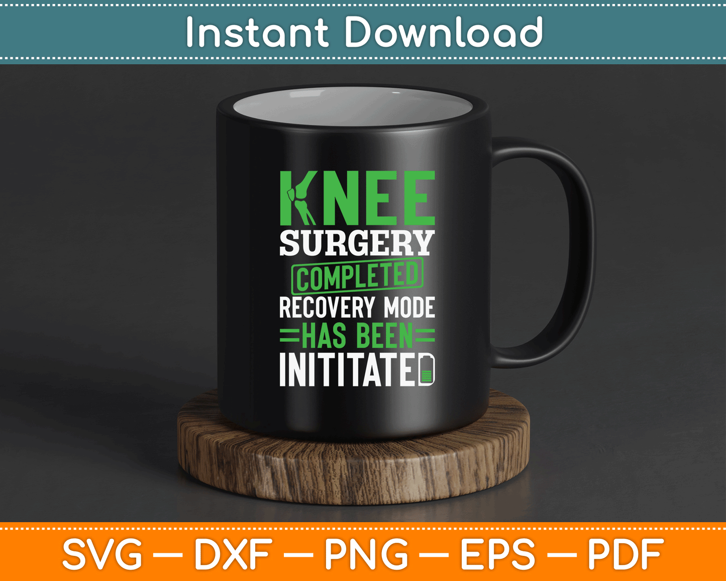 Joint replacement recovery SVG digital download for Cricut and Silhouette projects