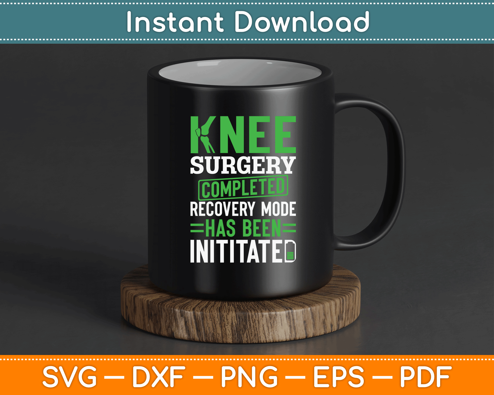 Joint replacement recovery SVG digital download for Cricut and Silhouette projects