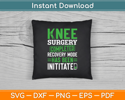 Knee Replacement joint Knee Surgery Completed SVG Digital Cutting File