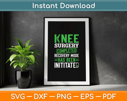 Knee Replacement joint Knee Surgery Completed SVG Digital Cutting File