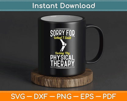 Physical therapy recovery SVG digital download for post-surgery rehabilitation gifts