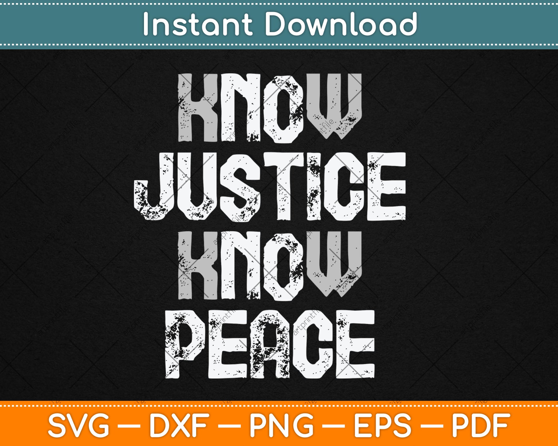 Know Justice No Peace Black Pride History Protest Svg Digital Cutting File