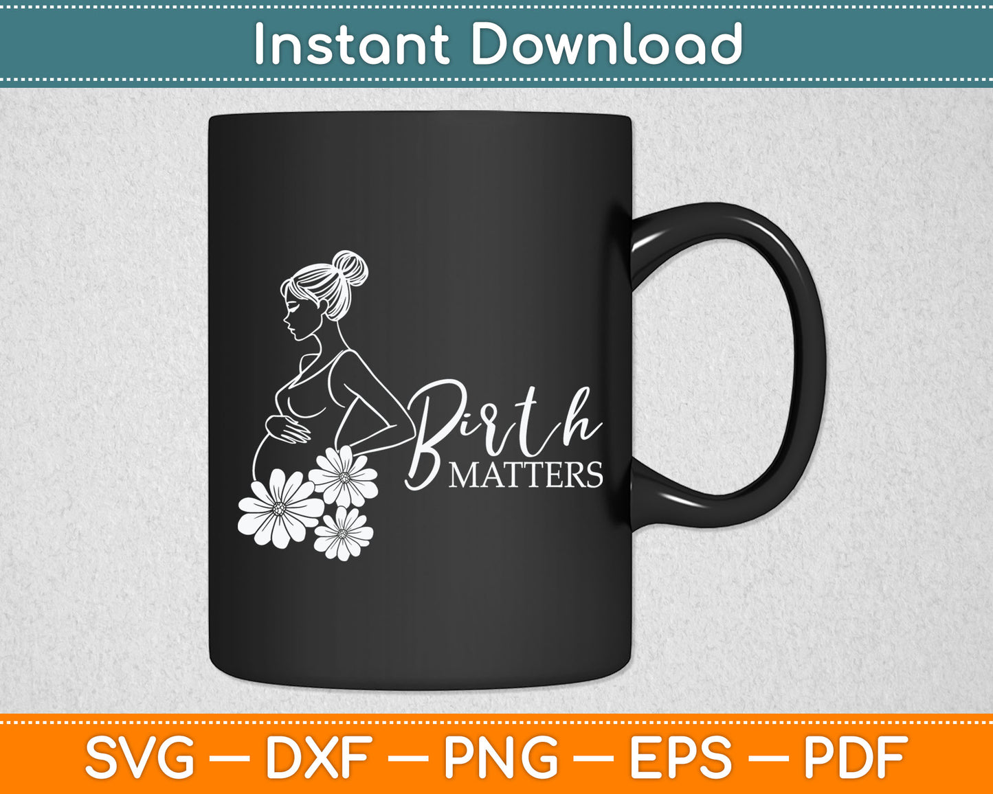 LD Labour And Delivery Nurse Midwife Birth Worker Doula Svg Digital Cutting File