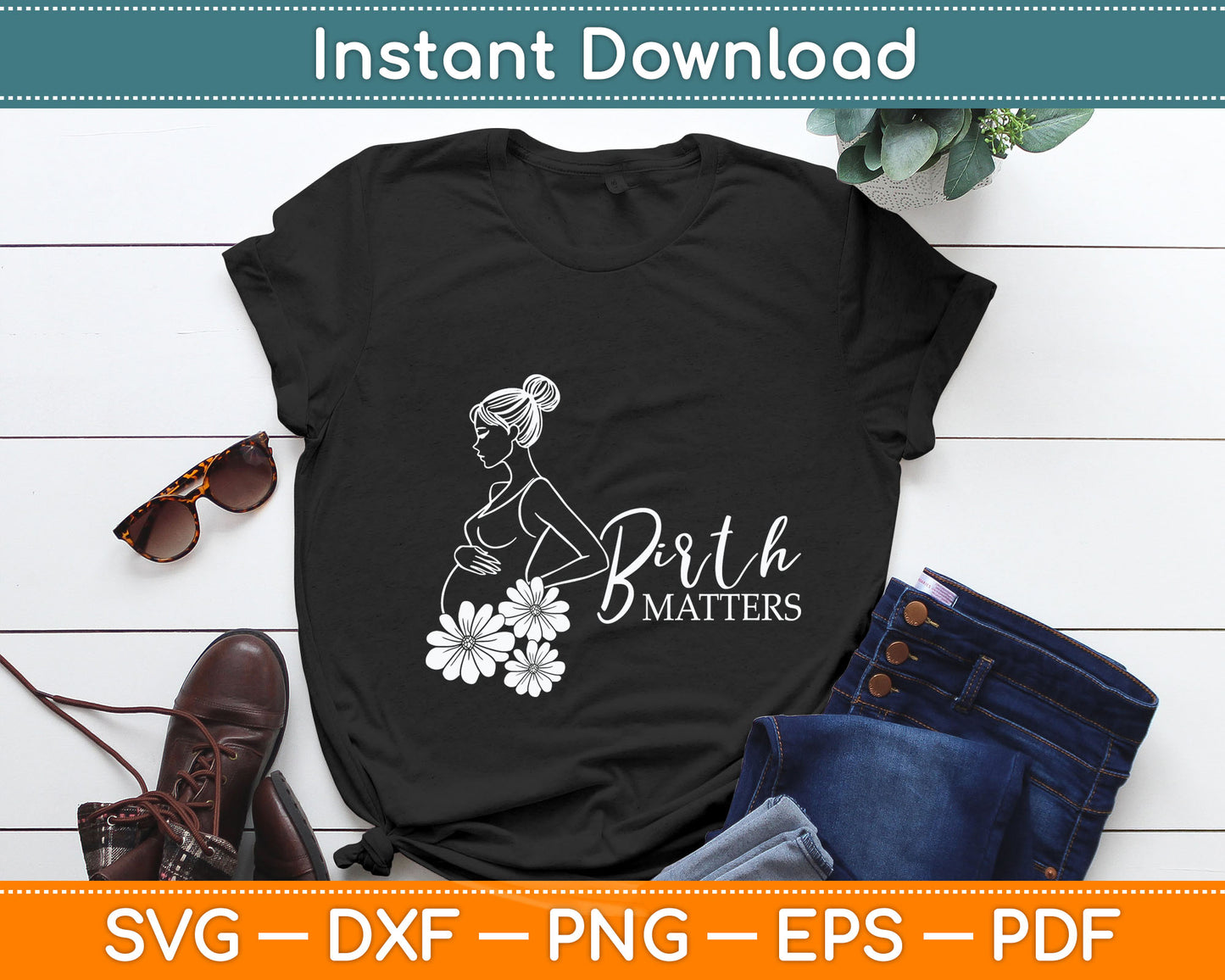 LD Labour And Delivery Nurse Midwife Birth Worker Doula Svg Digital Cutting File