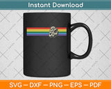 LGBTQ Be Kind Gay Pride LGBT Ally Rainbow Funny Svg Design Digital Cutting File