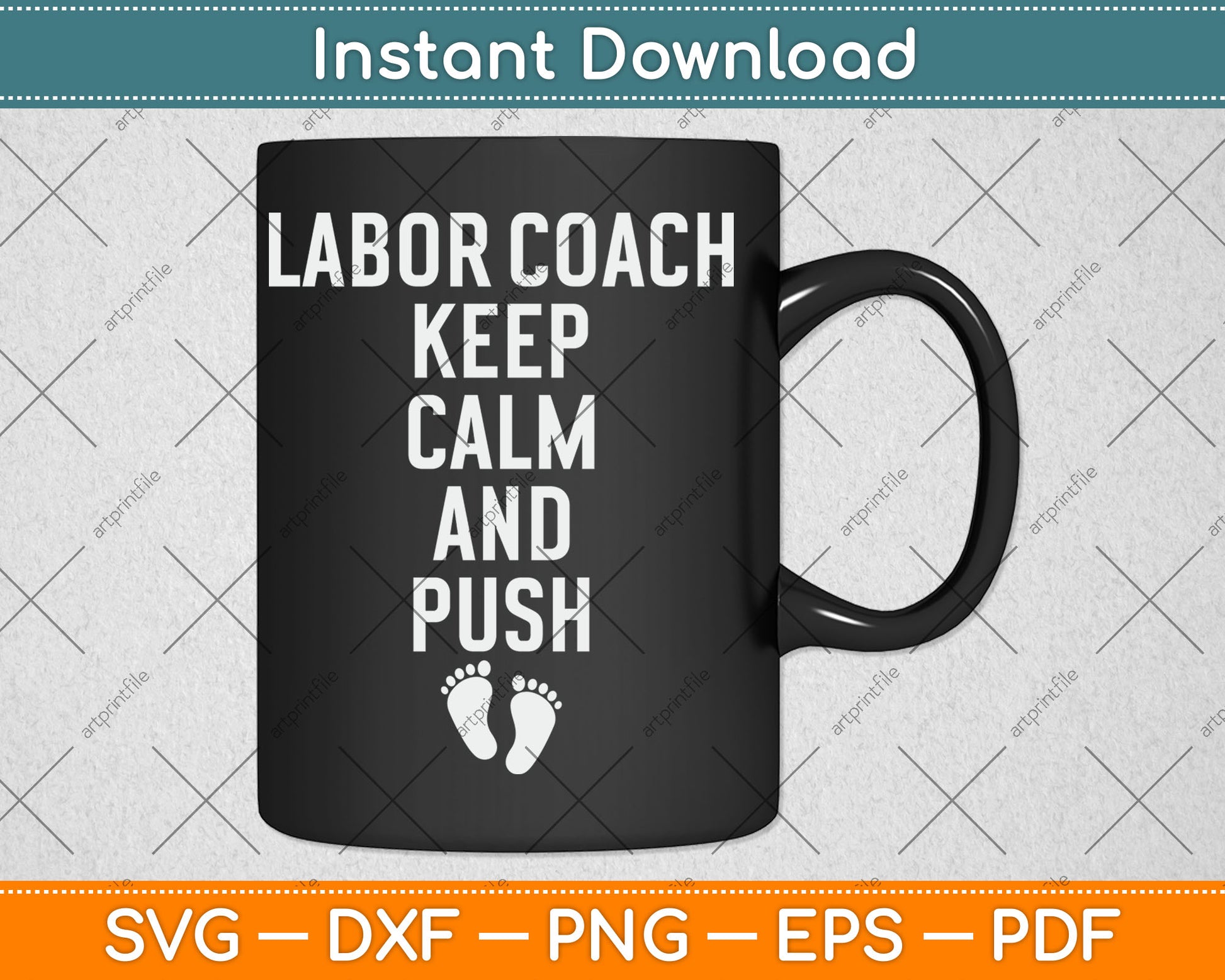 Labor Coach Funny Expectant Dad Mom Birth Doula Daddy Svg Digital Cutting File