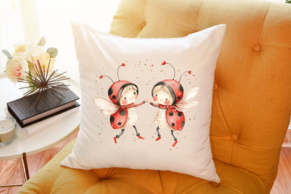 Ladybug Elf Christmas Clipart Cute Fairy PNG Bundle