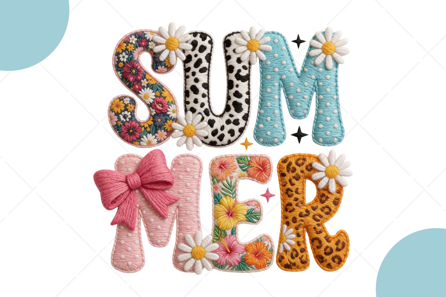 Summer Floral Cowgirl Monogram PNG, Cute Western Wildflower Sublimation Design