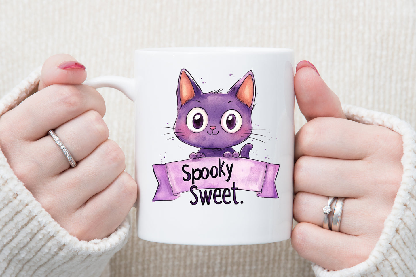 Lavender Halloween Clipart Purple Spooky PNG Bundle