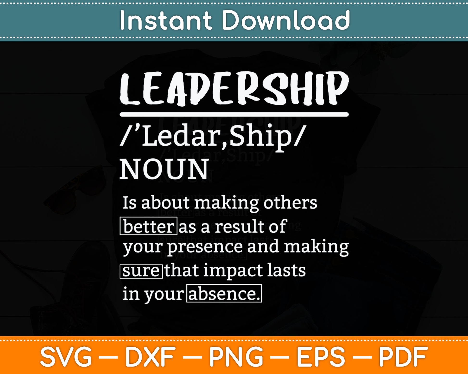 Leadership Definition Leader Office Teamwork Influencer Boss Svg Digital Cutting File