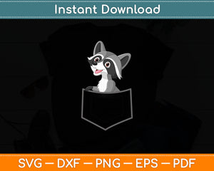 Lemur In A Pocket Kids Lemur Funny Pocket Lemur Svg Digital Cutting File