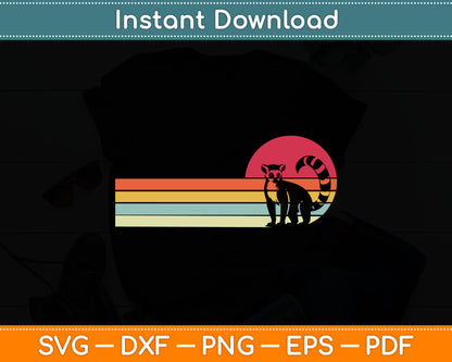 Lemur Lemuren Vintage Svg Digital Cutting File