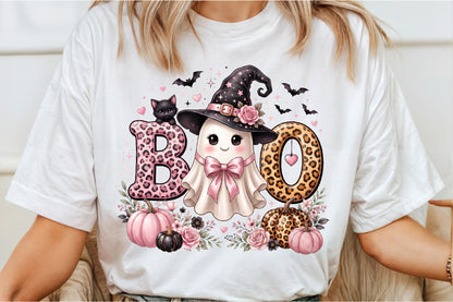 Leopard BOO Halloween PNG