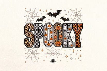 Spooky Bling Halloween Sublimation PNG