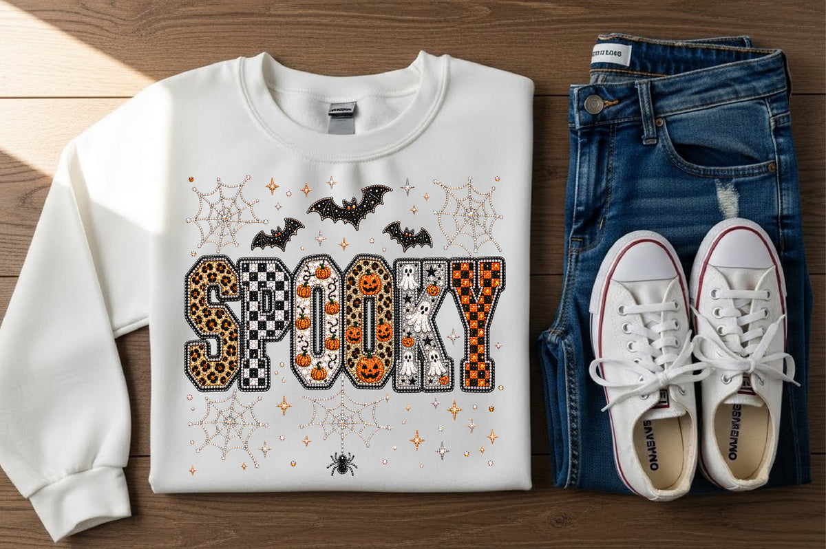 Spooky Bling Halloween Sublimation PNG