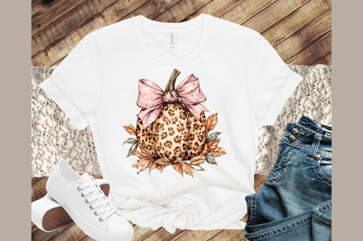 Leopard Pumpkin Fall Halloween PNG