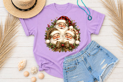 Leopard Santa Christmas PNG Sublimation Design