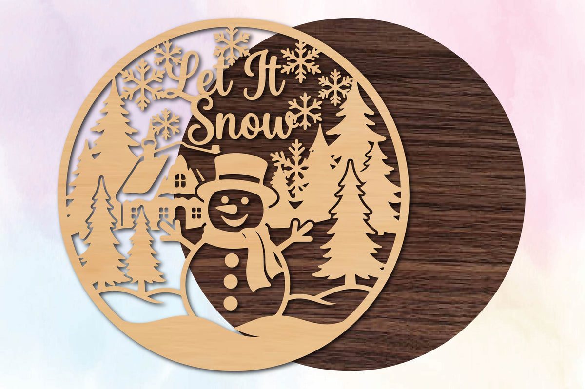 Let It Snow Winter Wonderland SVG