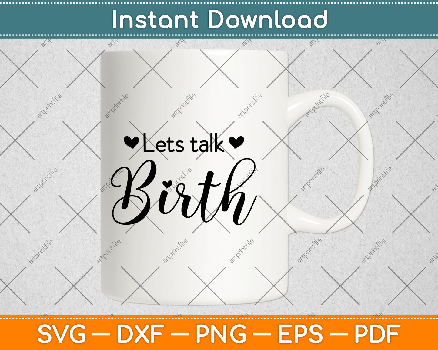 Let's Talk Birth Midwife Doula Svg Digital Cutting File