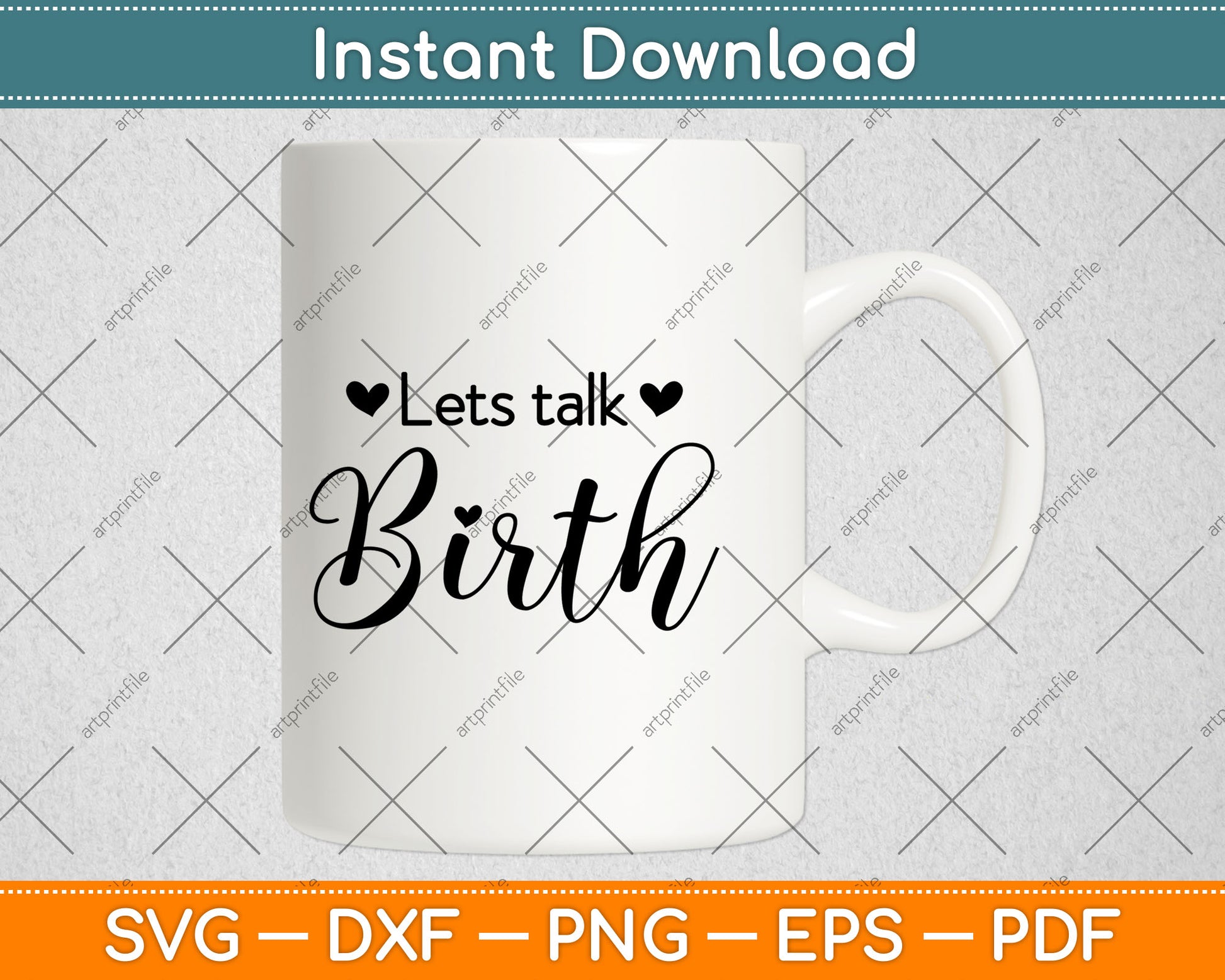 Let's Talk Birth Midwife Doula Svg Digital Cutting File