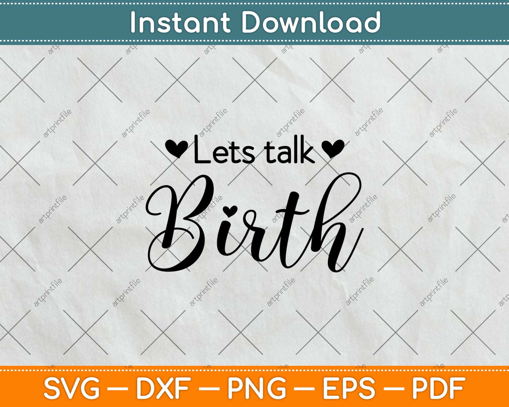 Let's Talk Birth Midwife Doula Svg Digital Cutting File