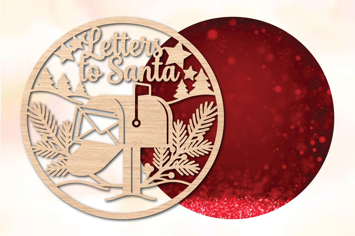 Letters to Santa Christmas Laser Cut SVG