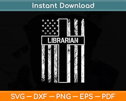 Librarian American Flag Jesus Svg Digital Cutting File