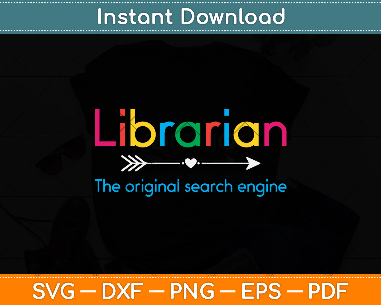 Librarian The Original Search Engine Svg Digital Cutting File