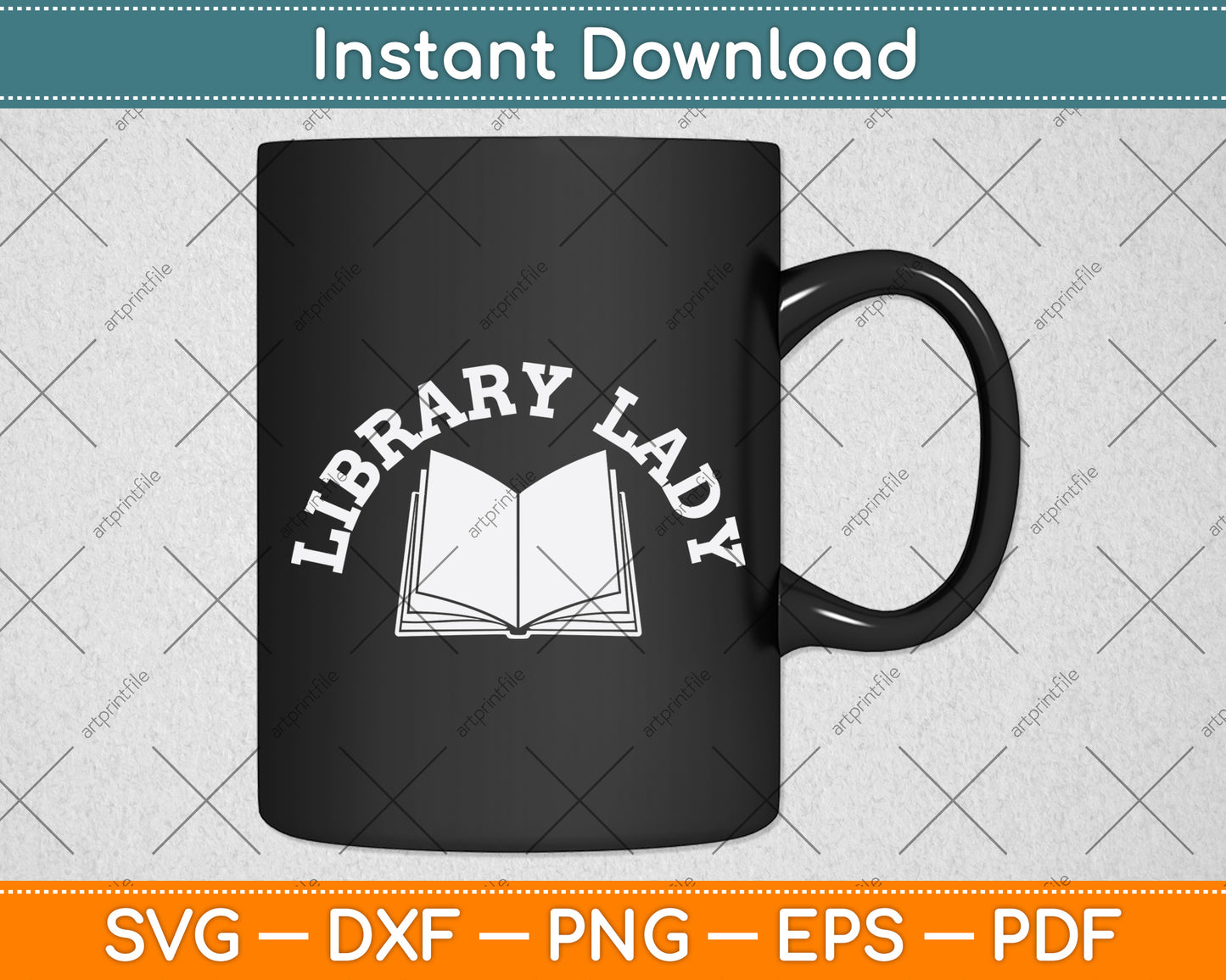 Library Lady Funny Svg Digital Cutting File