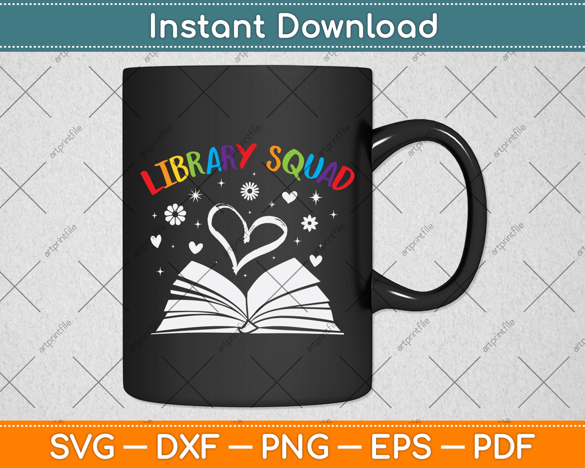 Library Squad Library Teacher Librarian Svg Digital Cutting File