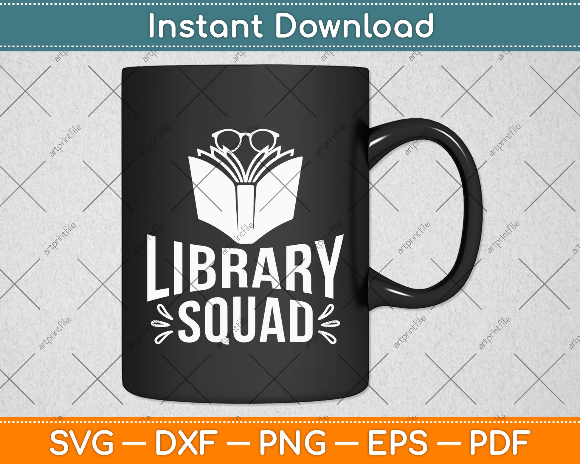 Library Squad Svg Digital Cutting File