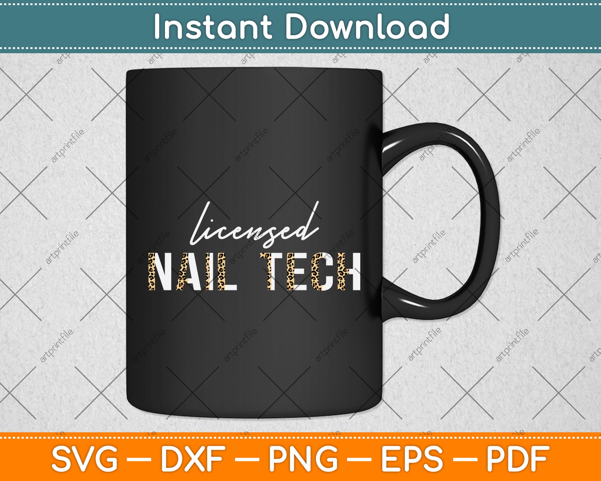 Licensed Nail Tech Svg Png Dxf Digital Cutting File