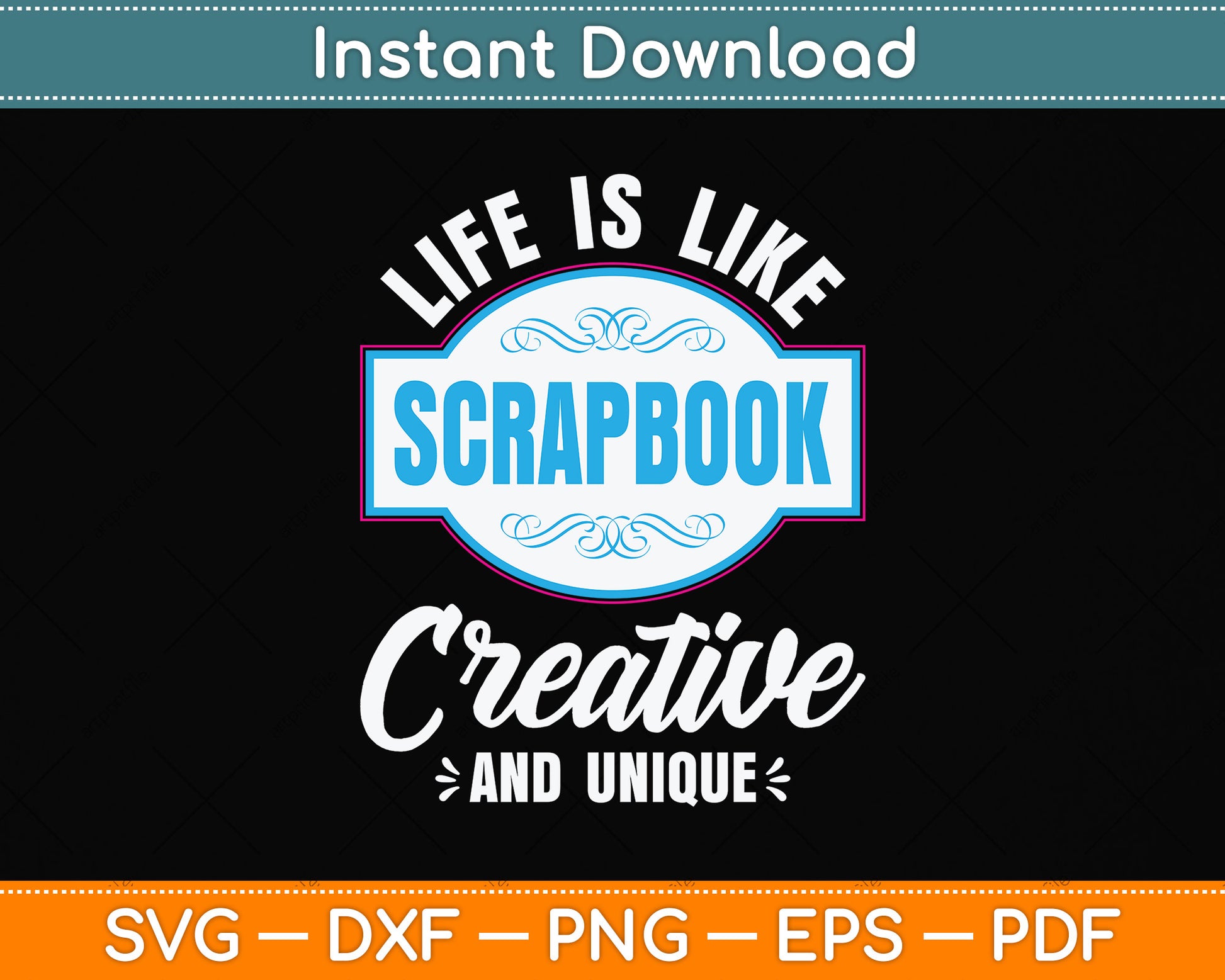 Life Is Like A Scrapbook Creative And Unique Scrapbooking Svg Digital Cutting File