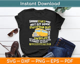 Life Last Day Of School Teacher School Bus Driver Funny Svg Digital Cutting File