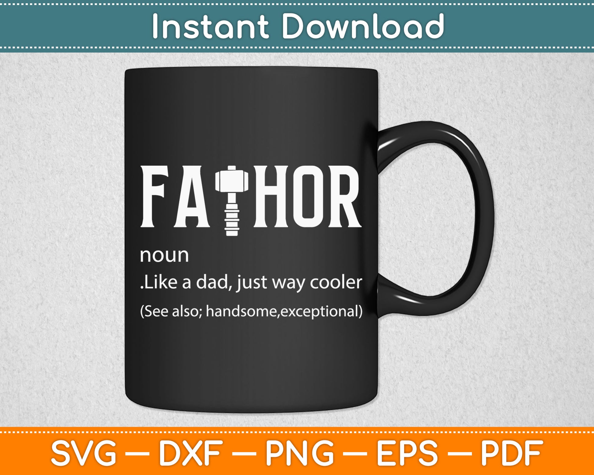 Like A Dad Just Way Cooler Fathers Day Svg Digital Cutting File